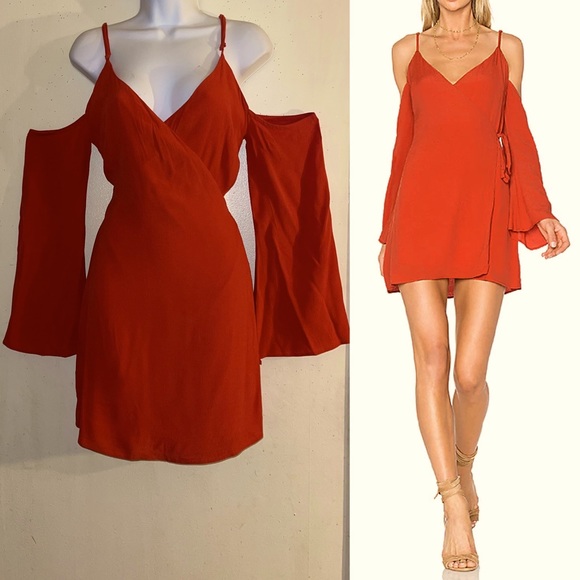 Lovers + Friends Cutout Shoulders Wrap Dress - Picture 2 of 10